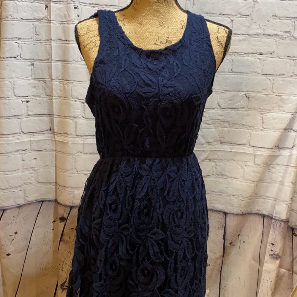 Loila Navy Lace Dress